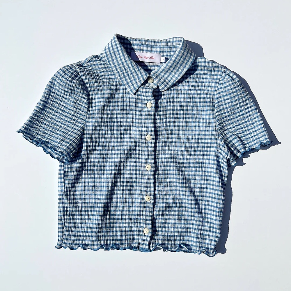 Lisa Says Gah Blue Gingham Set - Picture 3 of 12